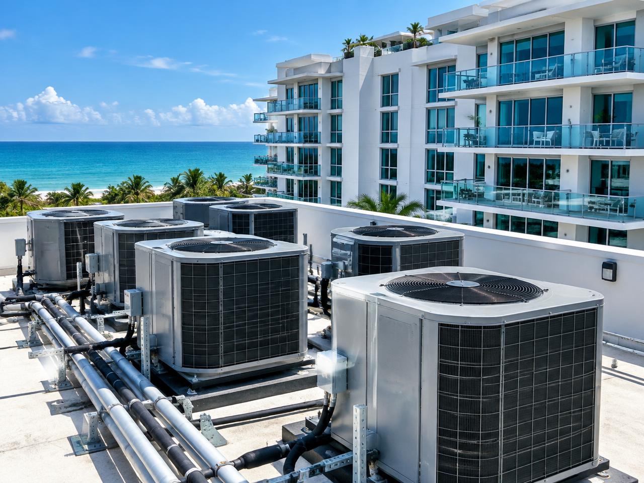 Illustrative condominium contracts equipment and service setting in South Florida